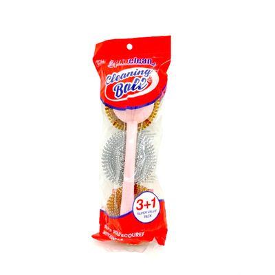 Silver Gold Scourer With Handle_SS-0971 ( 3pcs )_img_0