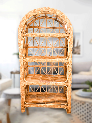 Oval Shape Rattan Shelf (Large)_img_1