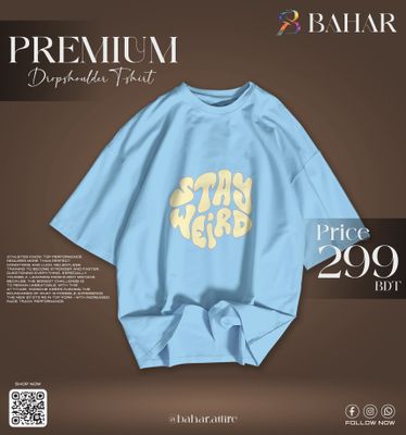 Oversized T-Shirt (Stay Weird Cream)_img_2