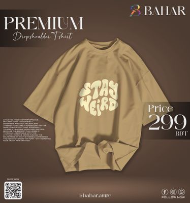 Oversized T-Shirt (Stay Weird Cream)_img_5