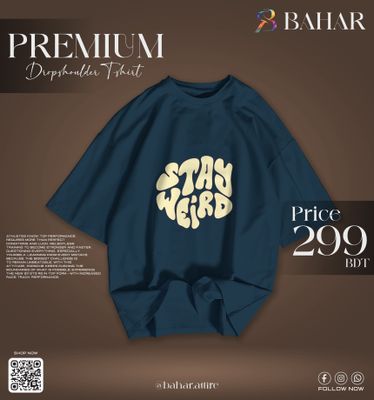 Oversized T-Shirt (Stay Weird Cream)_img_6