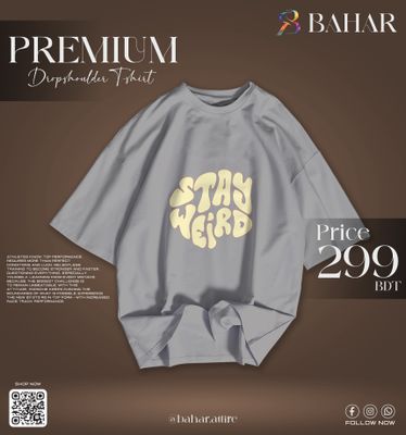 Oversized T-Shirt (Stay Weird Cream)_img_7