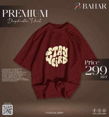 Oversized T-Shirt (Stay Weird Cream)_img_8