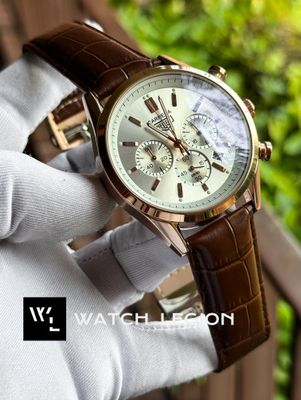 TAG BELT 3 CHRONO ROSE GOLD BODY BROWN BELT WHITE DIAL_img_1