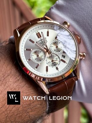 TAG BELT 3 CHRONO ROSE GOLD BODY BROWN BELT WHITE DIAL_img_2