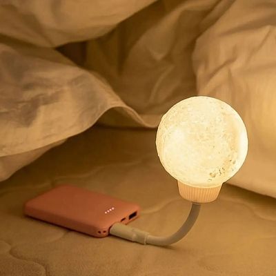 3 Lighting Modes Voice Control Smart Moon Lamp - MC117_img_1