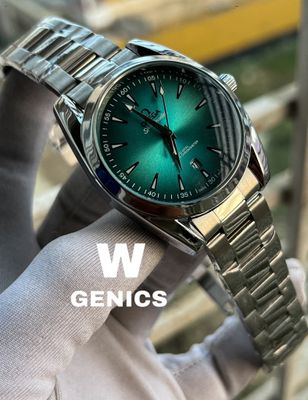 Omega Seamaster Aquaterra Chain Silver Green Dial_img_0