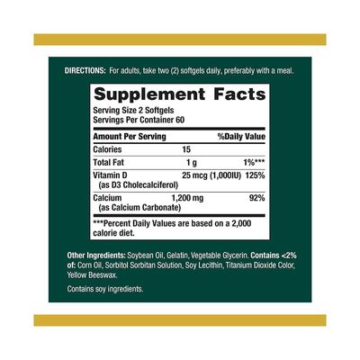 Nature’s Bounty Calcium 1200mg + Vitamin D3_img_1