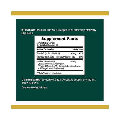 Nature’s Bounty Cranberry Herbal Health Supplement 4200mg with Vitamin C_img_1