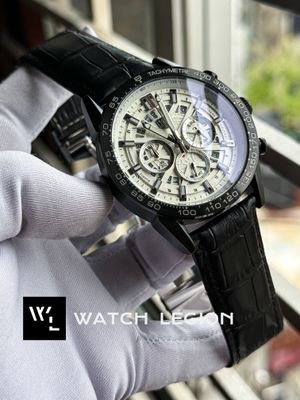 TAG HEUER 100M BLACK BELT BLACK CASE WHITE DIAL_img_1
