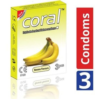 Coral Banana Flavored Condoms 3pcs_img_0