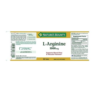 Nature’s Bounty L-Arginine 1000 mg_img_1