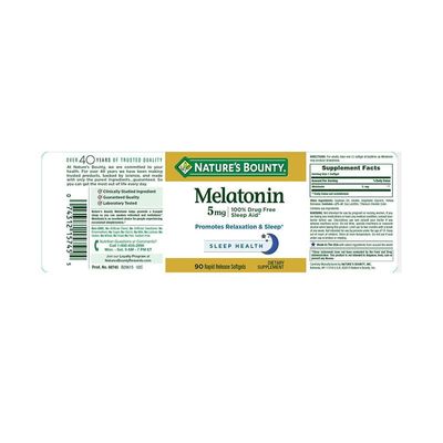 Nature’s Bounty Melatonin 5mg Sleep Aid Softgels_img_1