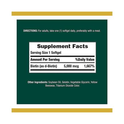 Nature’s Bounty Biotin 5000 mcg Rapid Release_img_1