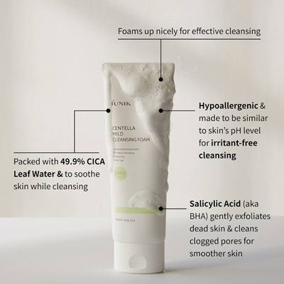 IUNIK Centella Mild Cleansing Foam 120ml_img_2