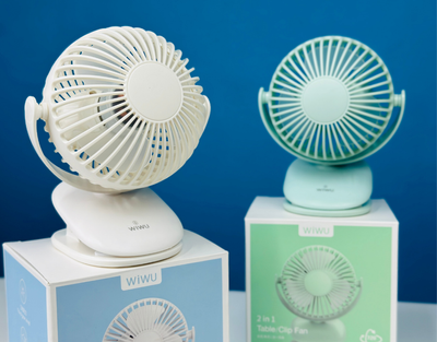 Mini Clip Fan 360 Degree Rotation Rechargeable Fan (WiWu FS03)_img_2