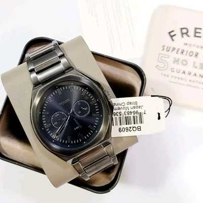 Fossil Evanston Chronograph Black Dial Men’s Watch- BQ2609_img_1