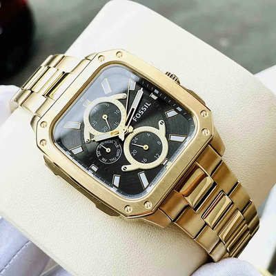 Fossil Inscription Gunmetal Dial Men's Watch- BQ2656_img_2