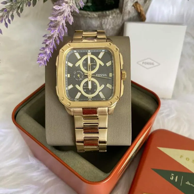 Fossil Inscription Gunmetal Dial Men's Watch- BQ2656_img_3