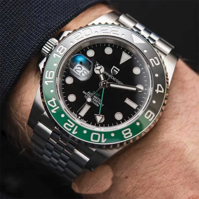 Pagani Design GMT-Master Sprite Black Dial Men's Watch- PD-1662_img_4