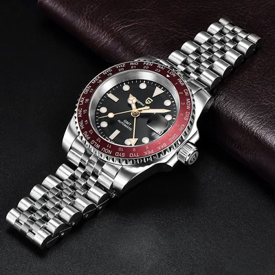 Pagani Design GMT Automatic Black Dial Men's Watch- PD-1758_img_5