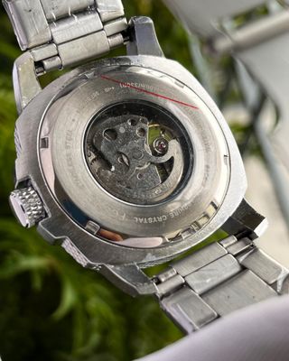 FOSSIL HEAVY CHAIN SILVER BLACK TONE (SEMI AAA)_img_2