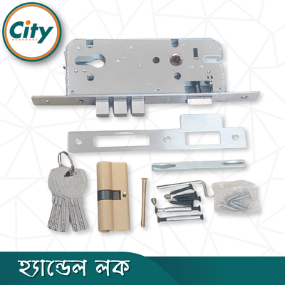উচ্চ সুরক্ষার স্ট্যান্ডার্ড সাইজের হ্যান্ডেল লক প্রধান দরজার জন্য কফি রঙের দরজার লক Door Lock_img_6
