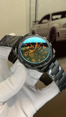 FOSSIL NUMERIC DIAL HEAVY AUTO BLACK CHAIN (SEMI AAA)_img_0