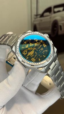 FOSSIL NUMERIC DIAL HEAVY AUTO SILVER CHAIN (SEMI AAA)_img_1
