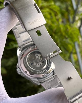 FOSSIL NUMERIC DIAL HEAVY AUTO SILVER CHAIN (SEMI AAA)_img_4