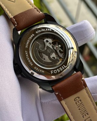 FOSSIL NUMERIC DIAL HEAVY AUTO BLACK DIAL BROWN BELT  (SEMI AAA)_img_1