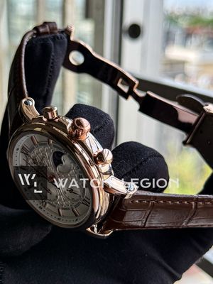 PATEK BROWN BELT ROSE GOLD CASE SPIDER WHITE DIAL_img_3