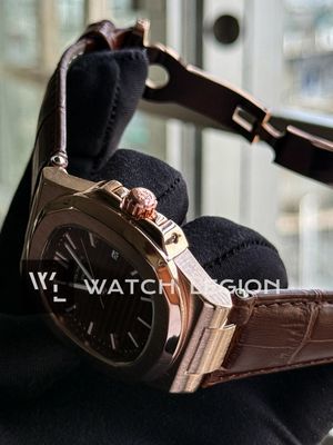 PATEK NAUTILUS QUARTZ ROSE GOLD CASE BROWN DIAL BROWN BELT_img_3