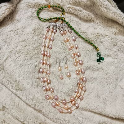 Pearl 3 Layer necklace for stylish woman._img_0