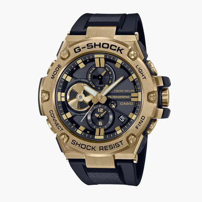 Casio G-Shock Tought Solar Gold-ion-plated Black Resin Men's Watch- GST-B100GB-1A9_img_0