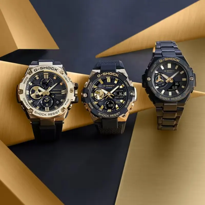 Casio G-Shock Tought Solar Gold-ion-plated Black Resin Men's Watch- GST-B100GB-1A9_img_8