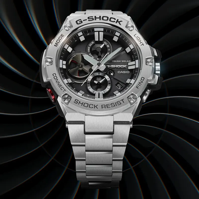 Casio G-Shock Tought Solar Power Black Dial Men's Watch- GST-B100D-1A_img_3