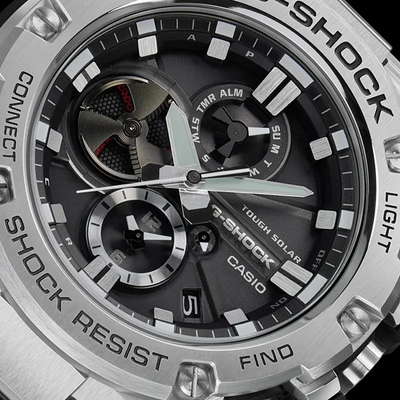 Casio G-Shock Tought Solar Power Black Dial Men's Watch- GST-B100D-1A_img_4