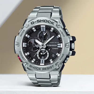 Casio G-Shock Tought Solar Power Black Dial Men's Watch- GST-B100D-1A_img_5