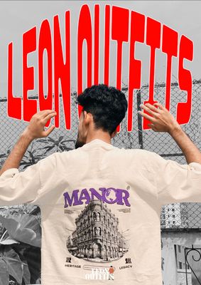 [ PREMIUM EDITON ] Men’s Oversized Heavyweight Drop Shoulder T-Shirt in Cream._img_0