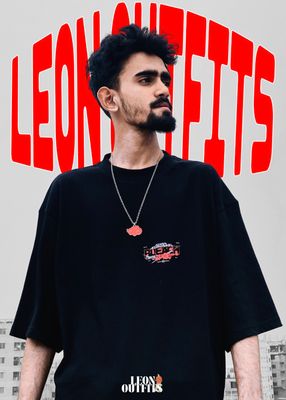 [ PREMIUM EDITON ] Men’s Oversized Heavyweight Drop Shoulder T-Shirt in Black._img_1