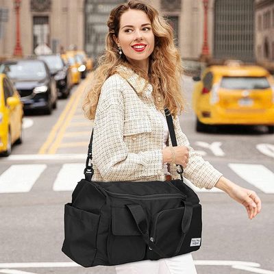 Fashionable Large Capacity Travel & Gym Bag - Black_img_3