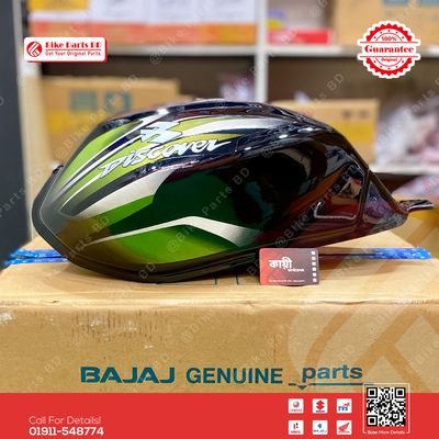 Fuel Tank for Bajaj Disover 100 (Black-Green) bike._img_0