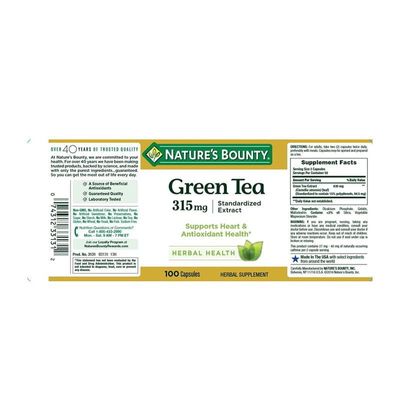 Nature’s Bounty Green Tea Extract 315mg_img_1