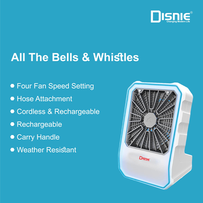 Disnie AC/DC Personal Powerful Portable Rechargeable Electric Hand Held Fan Mini Fan With Water Mist ._img_1