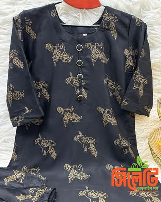 স্টাইলের পাখি প্রিন্টের টু-পিস_img_4