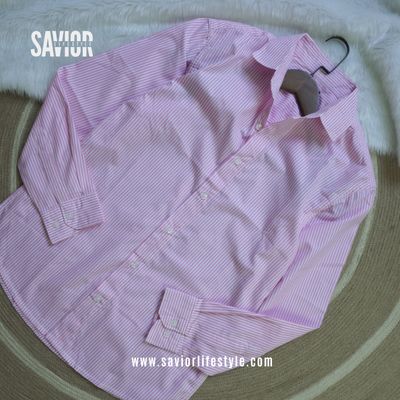 Pink Stripe - Old Money Full Sleeve Shirt_img_1