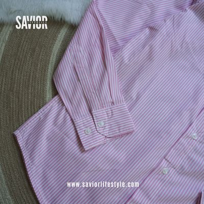 Pink Stripe - Old Money Full Sleeve Shirt_img_2