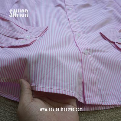 Pink Stripe - Old Money Full Sleeve Shirt_img_3