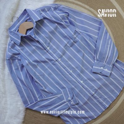 Skyline Large Stripe - Old Money Full Sleeve Shirt_img_1